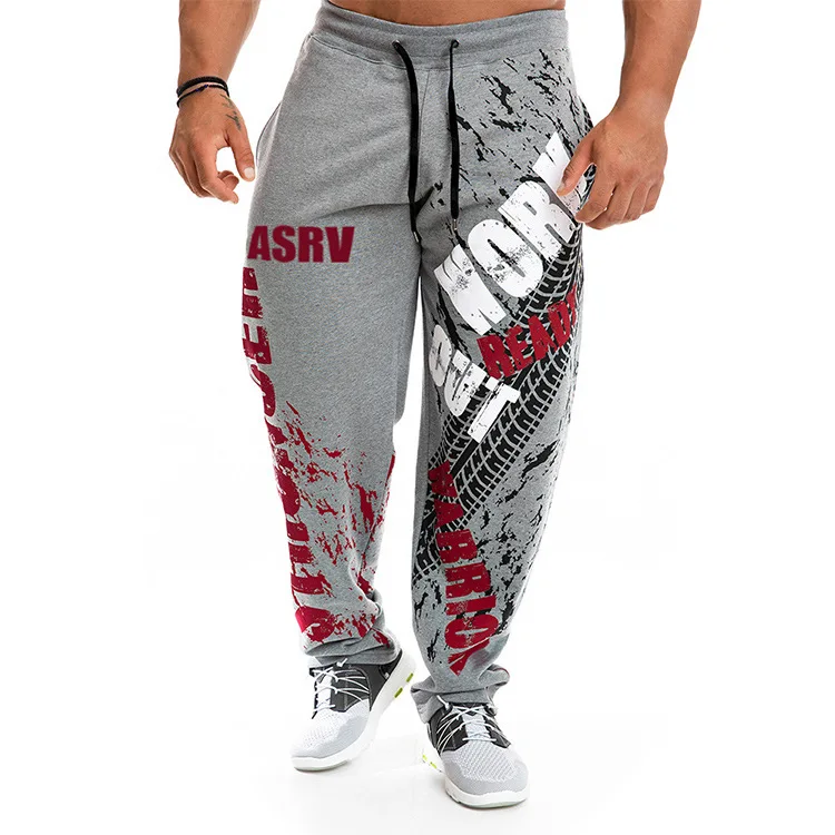 

Spring sports leisure trousers loose size squat pants bodybuilding fitness stretch pants