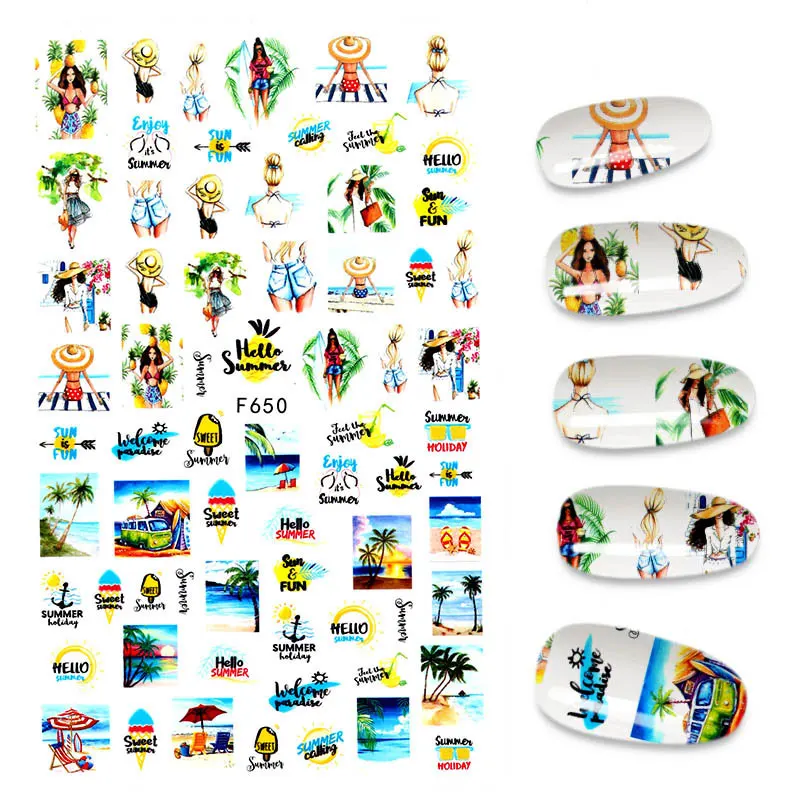 

The New 3D Nail Sticker Cool English Letter stickers for nail Foil Love Heart Design Fashion Manicure Stickers