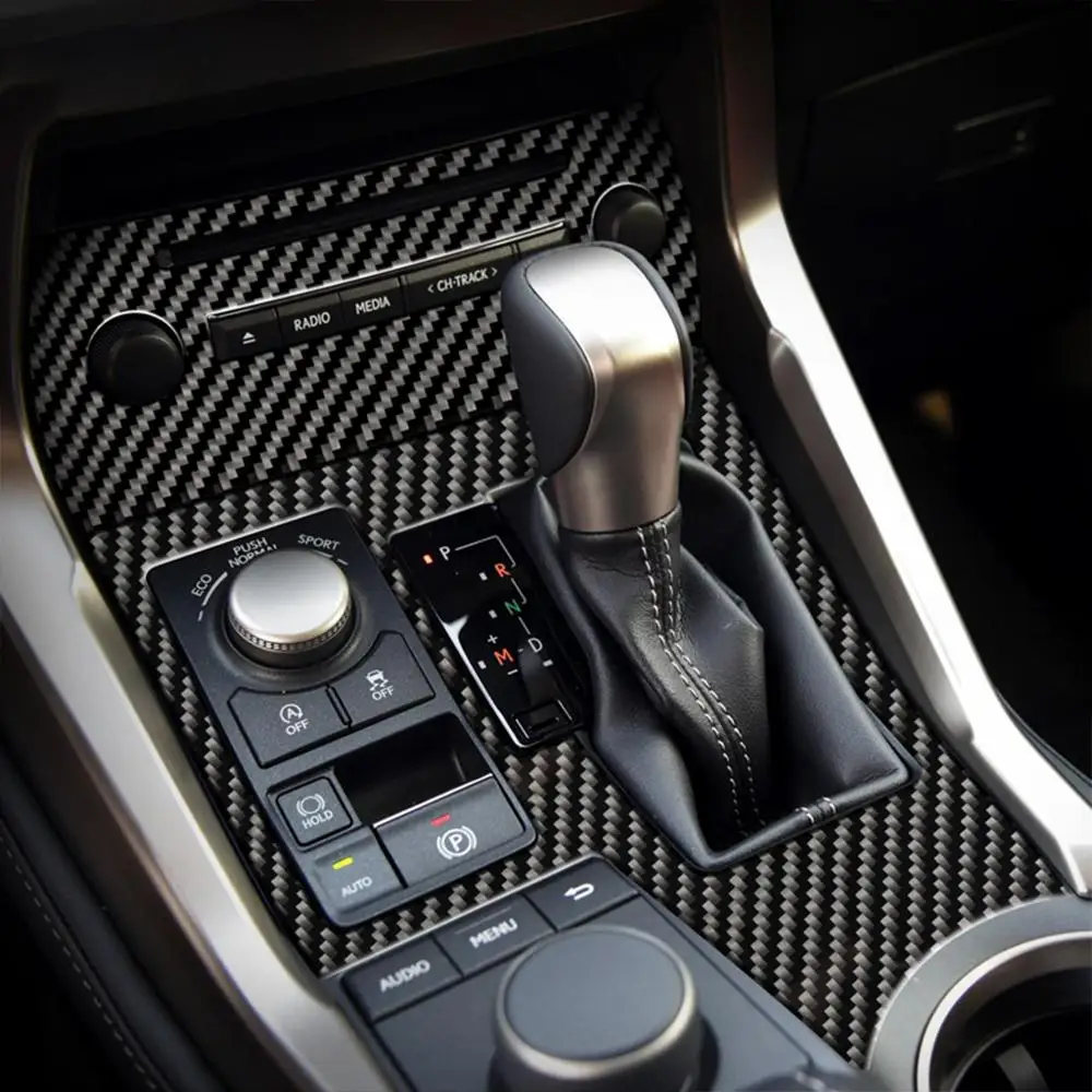 

Carbon Fiber Car Interior Steering wheel Outlet Car door Gear Panel Decoration Stickers Fit For LEXUS NX 300H200T LHD RHD