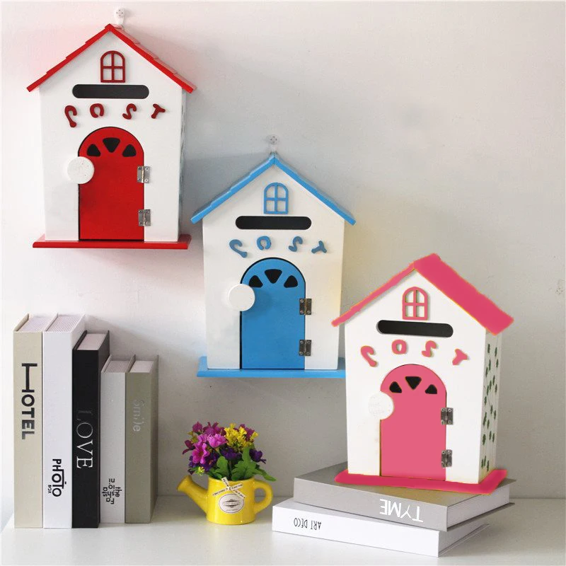 Настенный почтовый ящик пасторальный для газет домашнего балкона садовое