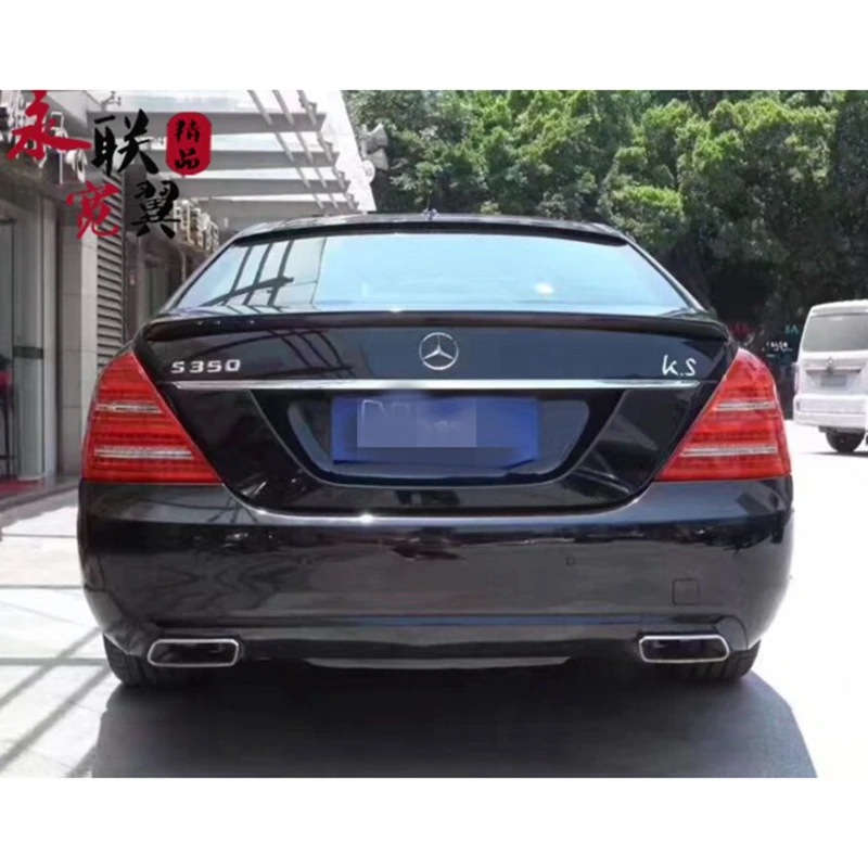 Для Mercedes benz S class w221 2006 2013 AMG СТИЛЬ ABS спойлер из материала задний багажник крылья