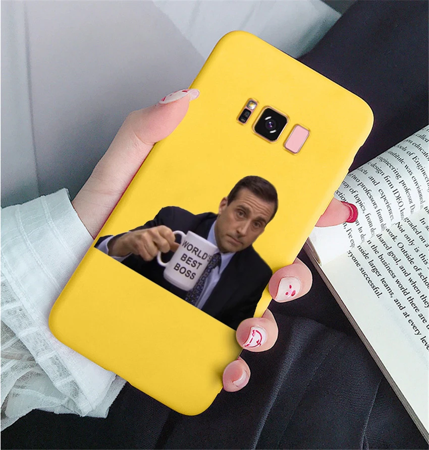 Забавный чехол для телефона с изображением Майкла Скотта в офисе Humor 5 Samsung s8 s8plus s9