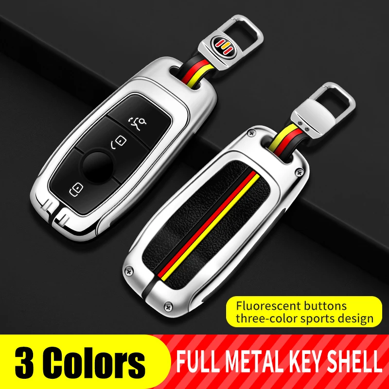 

Car Key Case Cover Key Bag For Mercedes Benz A C E S Class W221 W177 W205 W213 Car Styling Holder Shell Keychain Accessories Fur