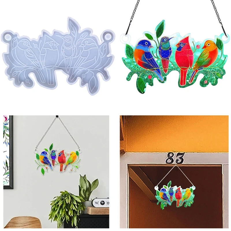 

Little Bird Listing Resin Mold Silicone Pendant Mold Jewelry Epoxy Resin Casting Mold for Resin Jewelry Making Diy Craft