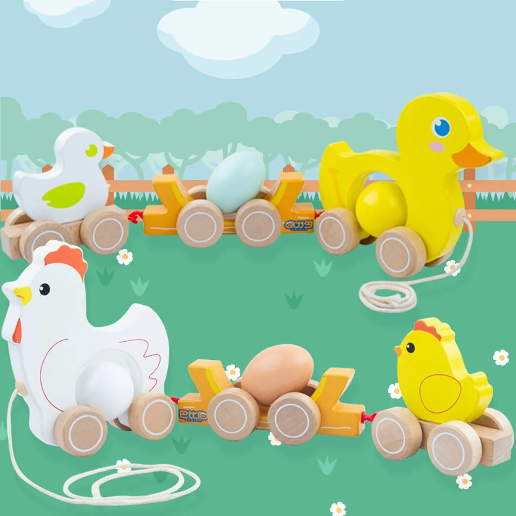 Детские деревянные игрушки Монтессори детские животных для детей от двух до