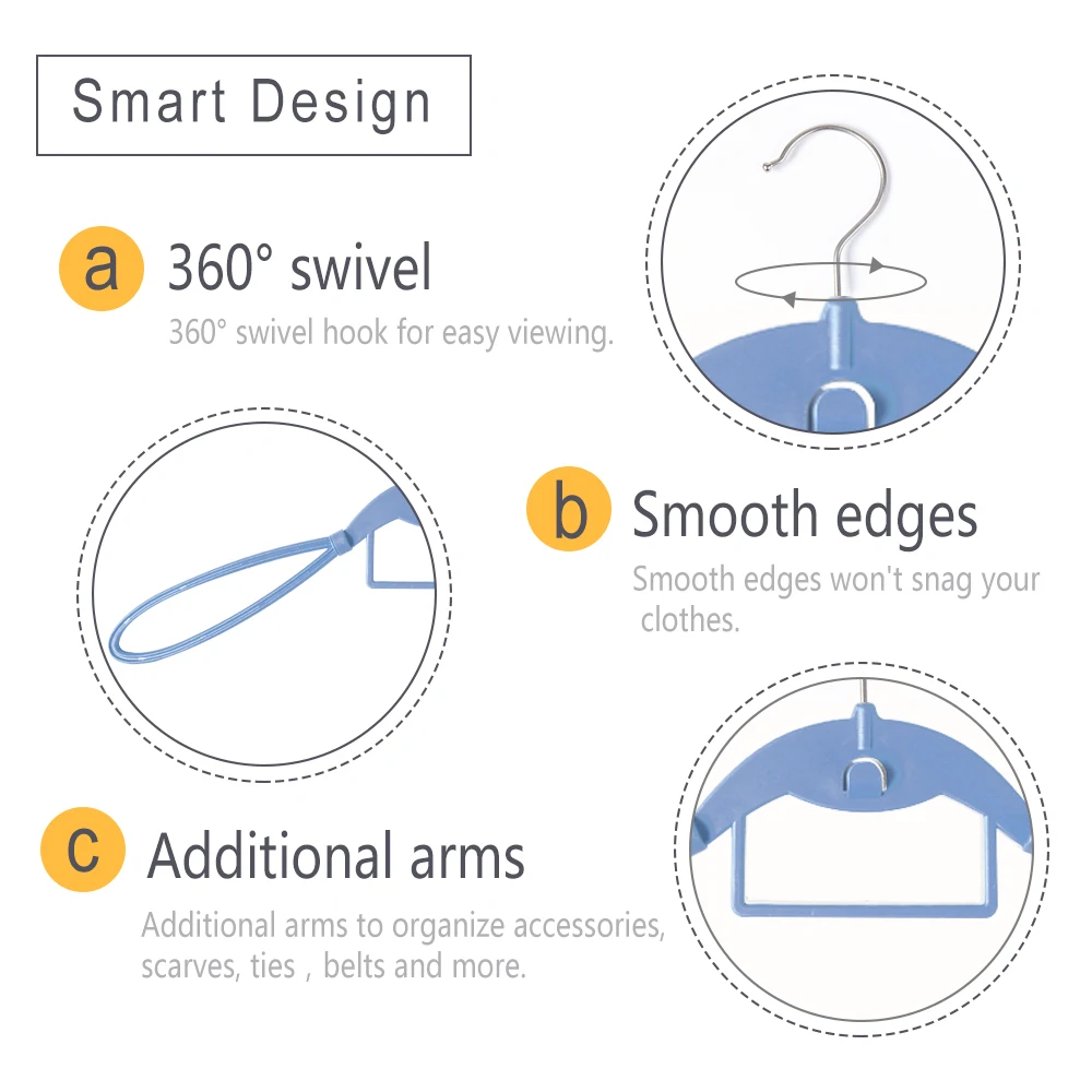 Крылья вешалка широкое плечо для костюма Bump Free Экономия пространства съемная