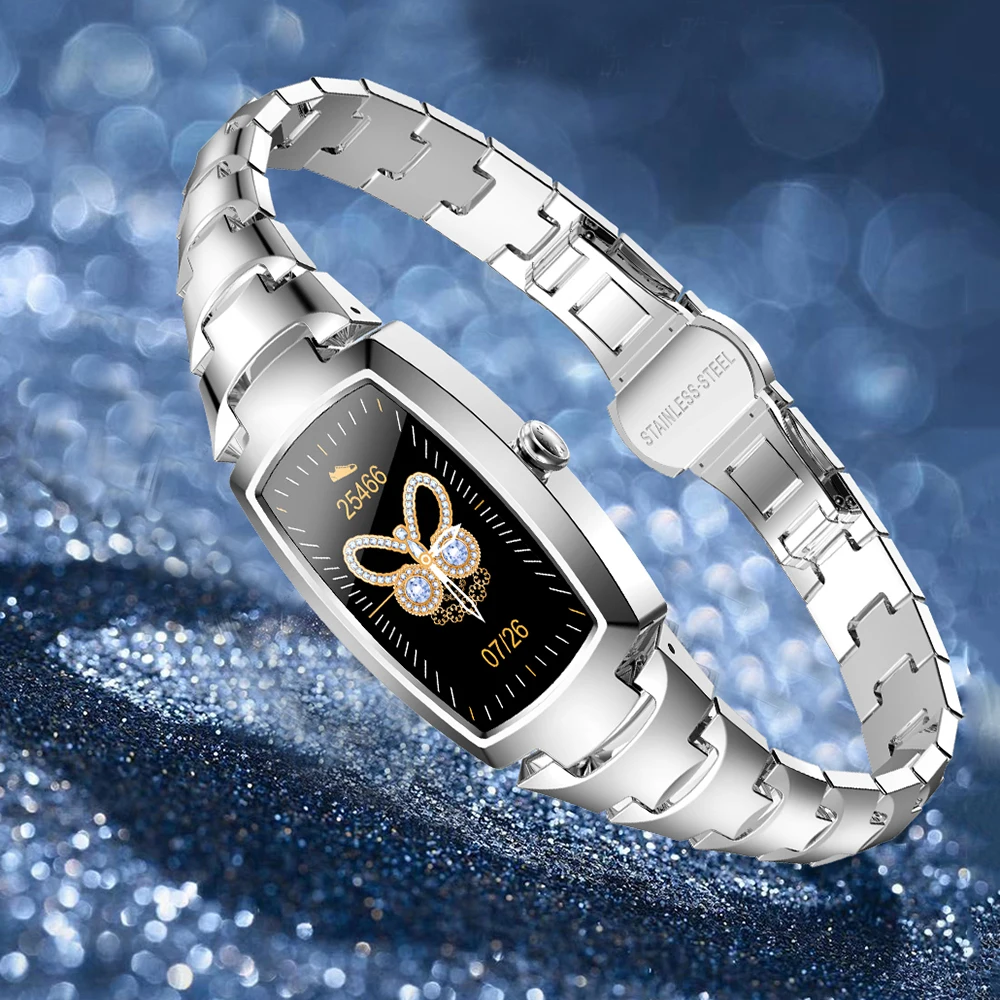 

Smart Watch Women Waterproof Smartwatch Band sports Fitness Tracker Heart Rate Monitor Smartband For Android IOS VS H8 KW10 H1