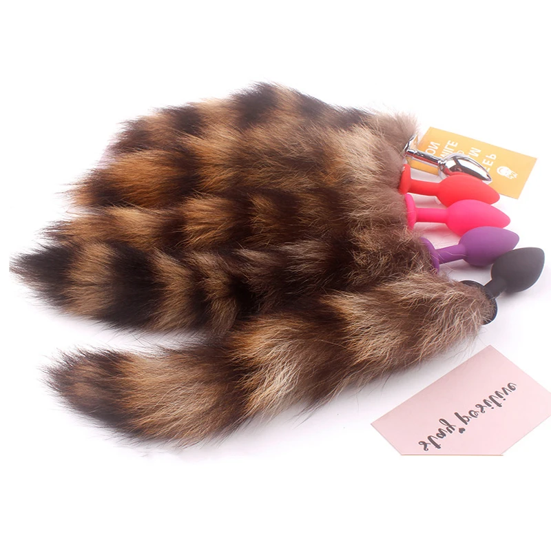 Анальная пробка Леопардовый хвост лисий анальные интимные игрушки для женщин