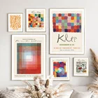 Настенная модульная форма Paul Klee Line, рисунок на холсте в скандинавском стиле, настенные картины для гостиной, Декор, эстетика