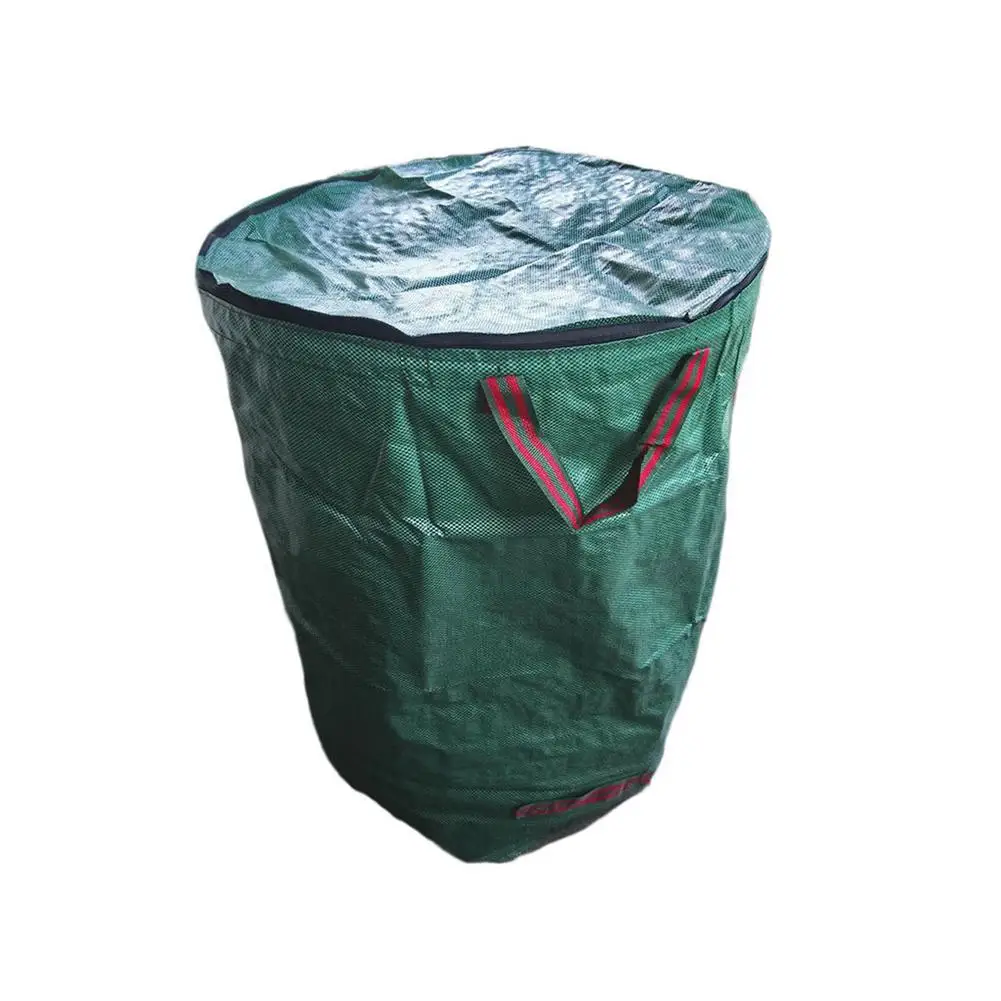 

32 /72/80 Gallons Large Capacity Heavy Duty Garden Waste Bag Garden Leaf Waste Woven Rubbish Bags Yard Waste Bins Storage Bag