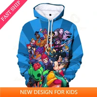 6 to 19 years kids teen clothes max sweatshirt browlings cartoon hoodie nita star browlings game 3d hoodie boys girls tops