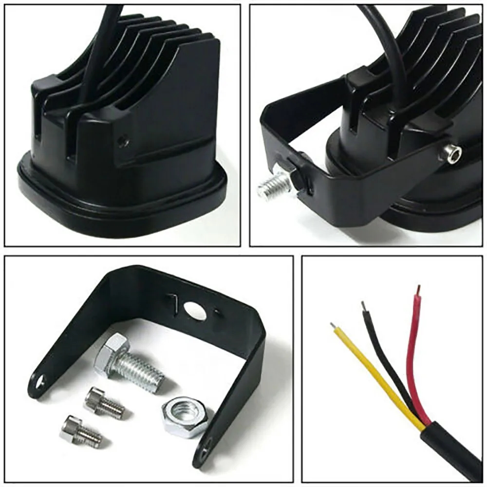 

Square Light 2pcs Spot 4X4WD Truck 6000K Waterproof 60W ATV Bar Driving