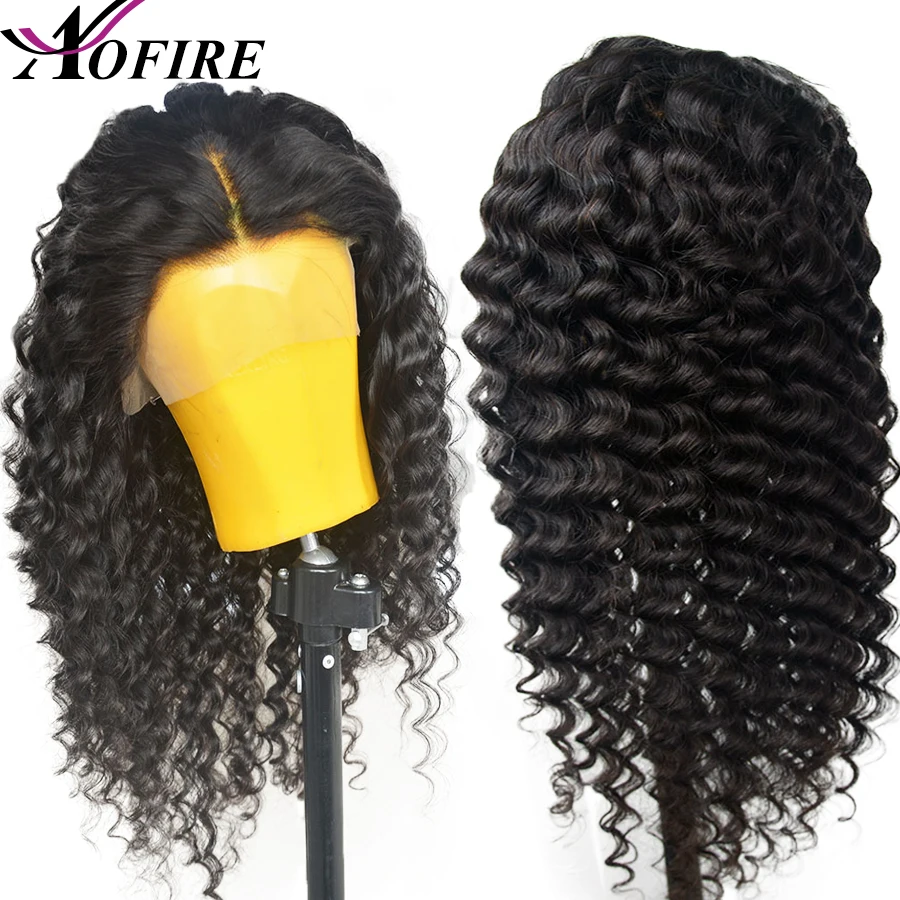 Прозрачная глубокая волна 360 передний парик на сетке Детские волосы 13x6 передние