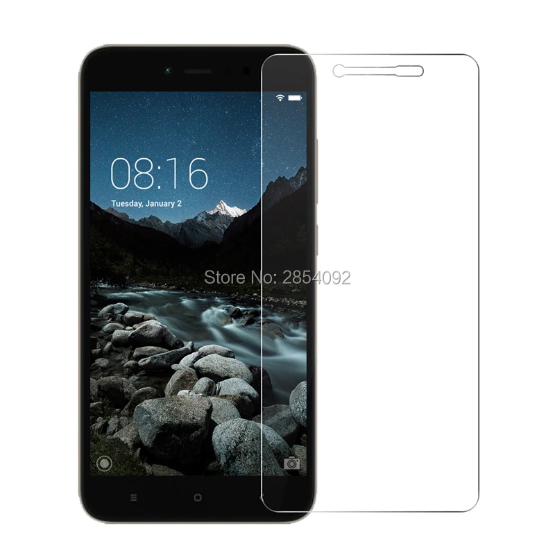 

2.5d 0,26 мм 9h переднее закаленное стекло для xiaomi redmi y1 5,5 дюймов защита для экрана Защитная пленка для xiaomi redmi y1 защита
