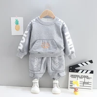 cool baby boy clothing set for baby sport outfit new casual long sleeve tracksuit zipper infant suit 1 2 3 4 years