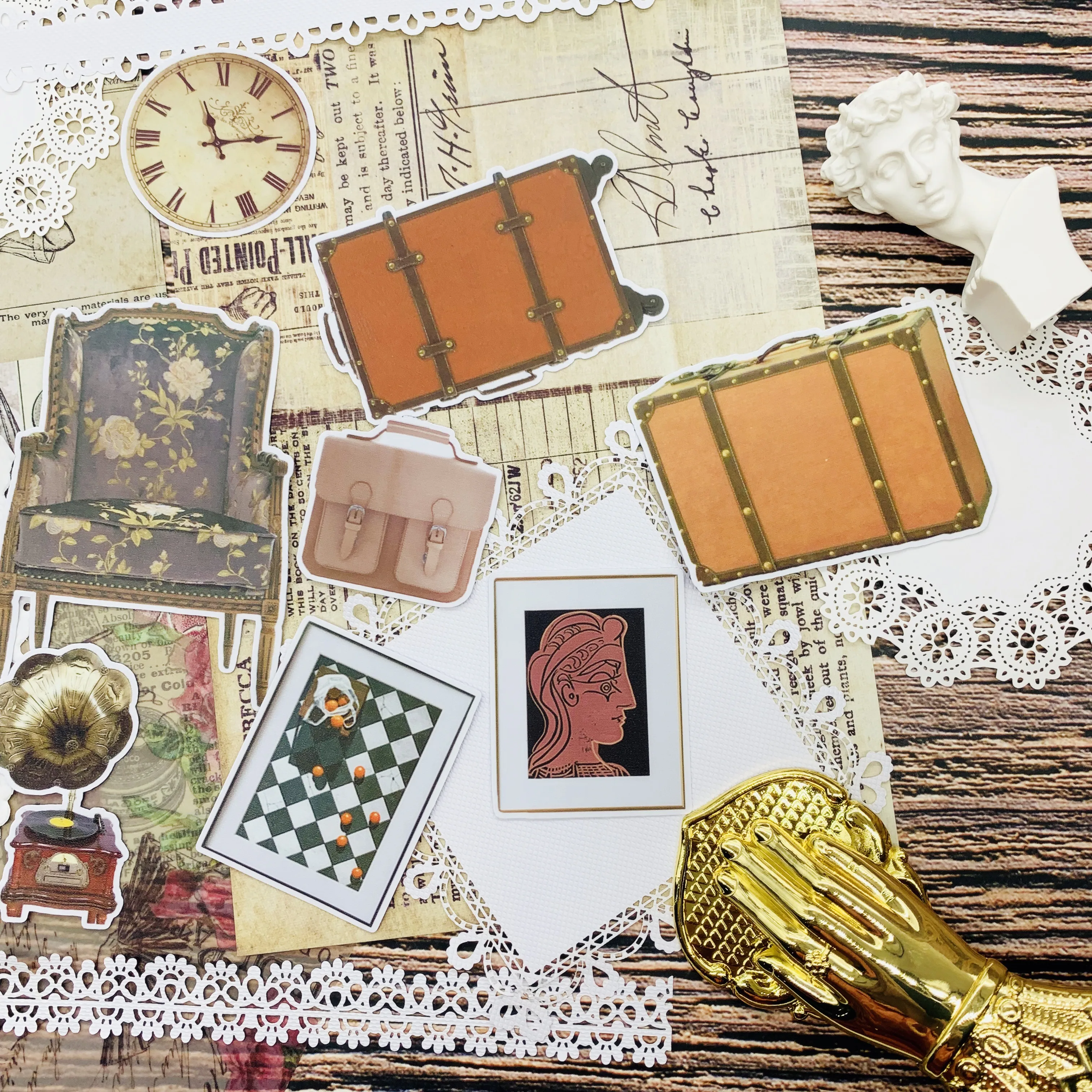 Старинная мебель Стикеры s ремесла и Скрапбукинг детские игрушки декоративная