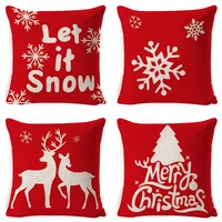christmas pillow case homeware decor elk sofa cushion pillowcase christmas tree bedside cushion pillowcase 2022 new year gifts