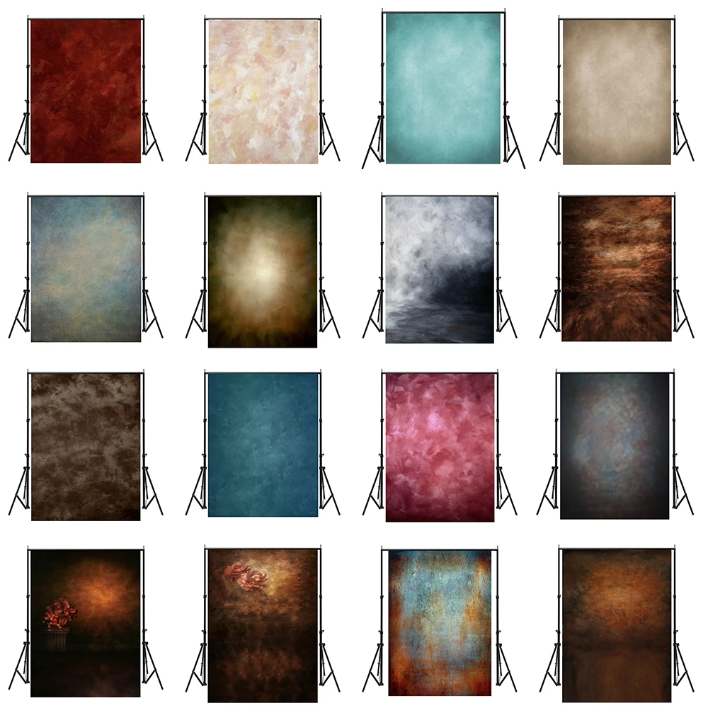 

150*225cm Retro Tie-dye Photography Background Gradient Color Non-woven Canvas Painting Baby Photo Backdrop for Photo Studio