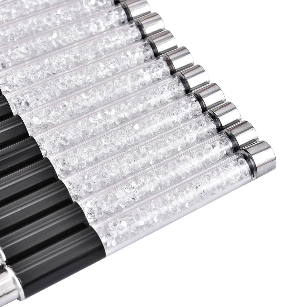 15 Pcs Nail Art Design Brush Set Crystal Diamond Rod Line Carving Drawing Pen Phototherapy UV Gel Painting Brushes Manicure Tool | Красота и