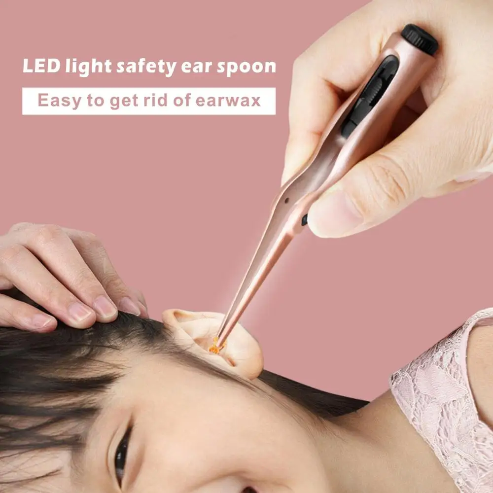 3 шт. инструменты для удаления воска ушей светодиодный светильник Ушная ложка