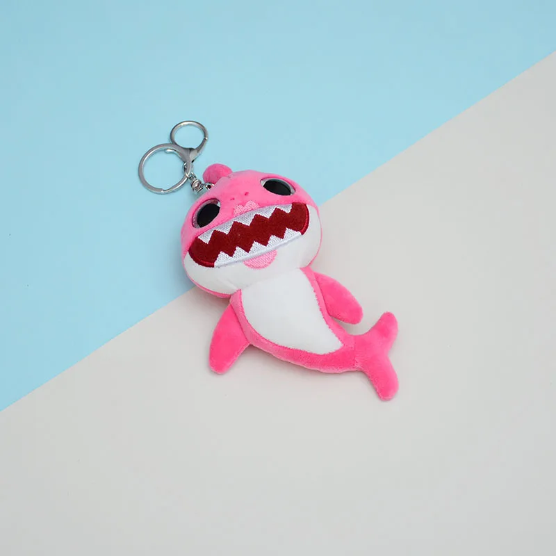 Pink Shark Линия друзей коричневый медведь преобразования плюшевая игрушка брелок Акула динозавр Тигр авокадо мягкие игрушки для детей мультфильм для девочек Подарки - Цвет: Pink Shark