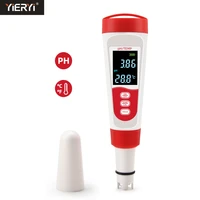 professional temp ph meter digital water quality purity tester temperature pen acidometer detector for pool laboratory aquarium