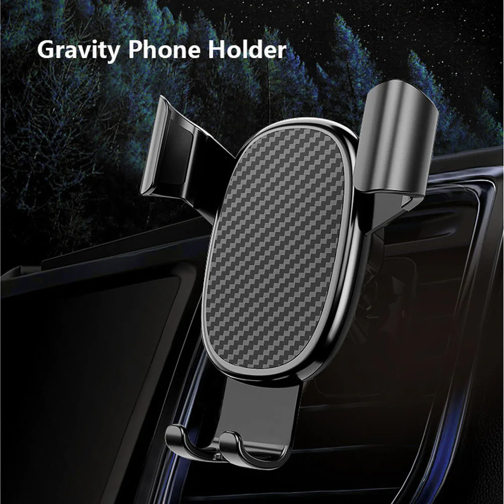 

Universal Carbon Fiber Gravity Car GPS Holder Car Air Vent Mount Car Holder Universal Holder Steady Bracket
