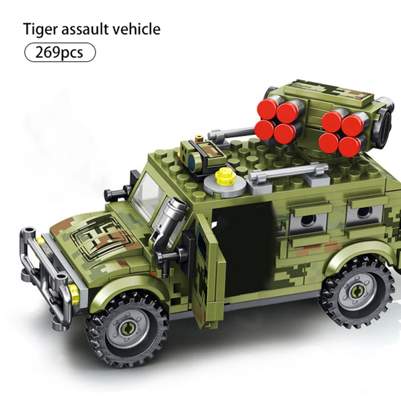 Конструктор SEMBO милитари WW2 тигр автомобиль фигурки армейского оружия солдаты