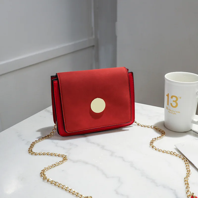 

New ladies shoulder bag fashion mini frosted chain retro girl small bag travel daily messenger small square bag Christmas gift