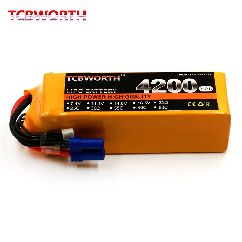 RC Toys LiPo Battery 6S 22.2V 4200mAh 30C 40C 60C Burst Rate Max 120C For RC Airplane Quadrotor Helicopter Car Boat Truck Drone enlarge