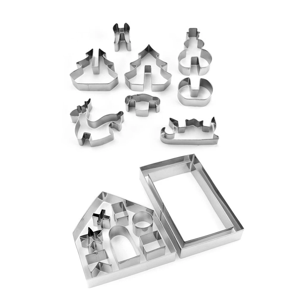 8/10/18 шт. имбирный хлеб DIY рождественское печенье резак для печенья аксессуары