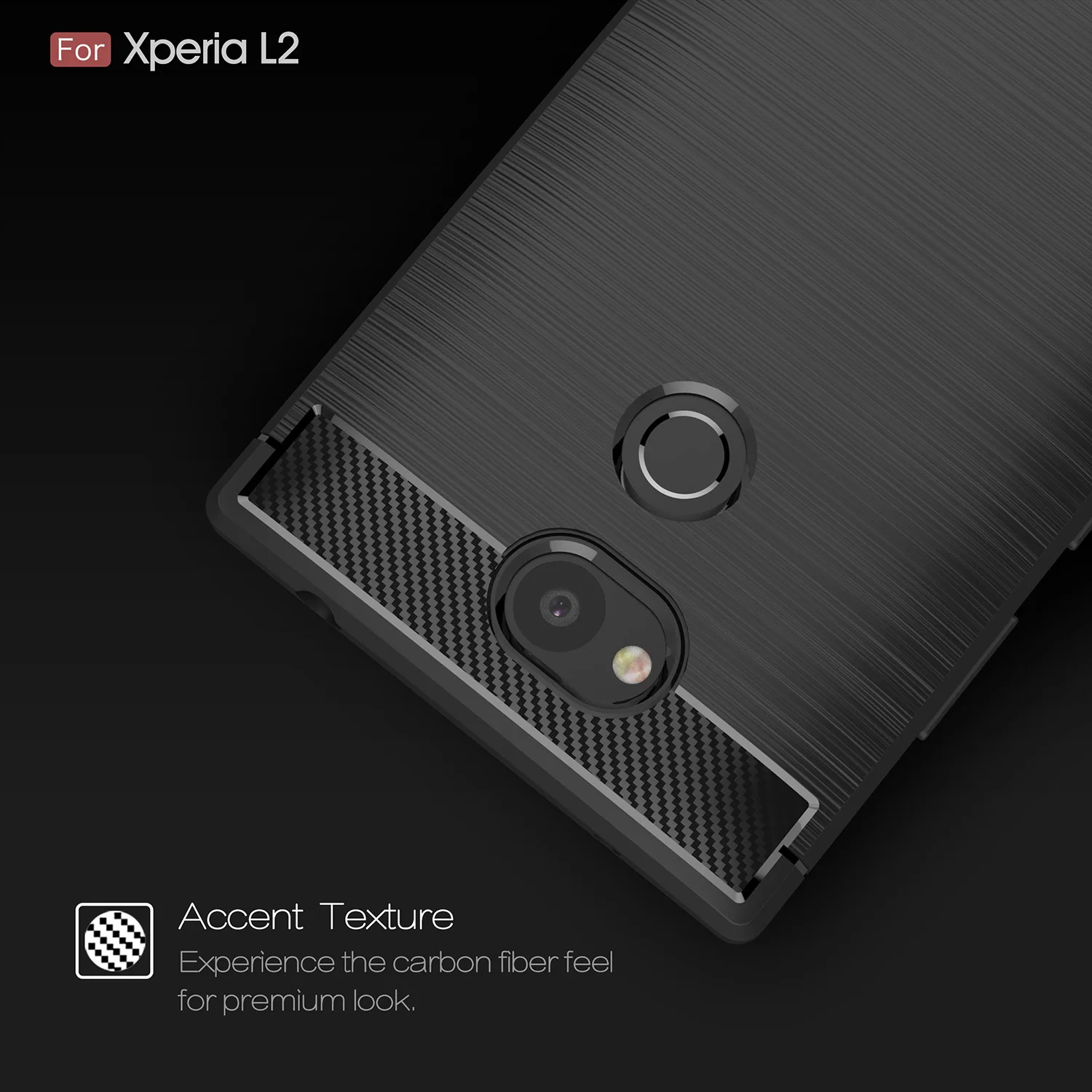Чехол из углеродного волокна для Sony Xperia L3 L2 L1 Мягкий противоударный чехол 1 5 10 XA1 XA2
