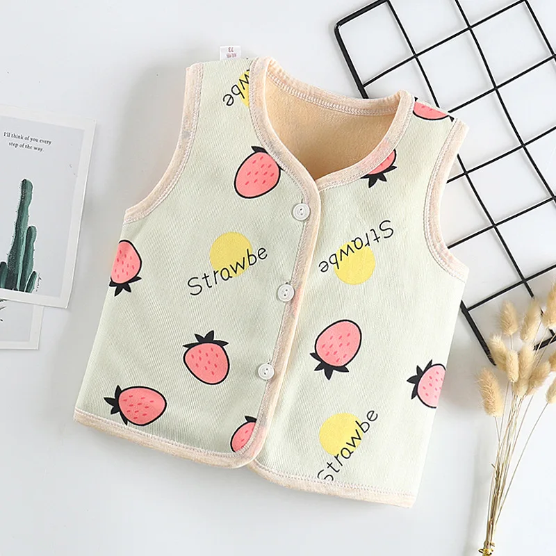 Детская одежда жилет верхняя для маленьких мальчиков и девочек зимний толстый