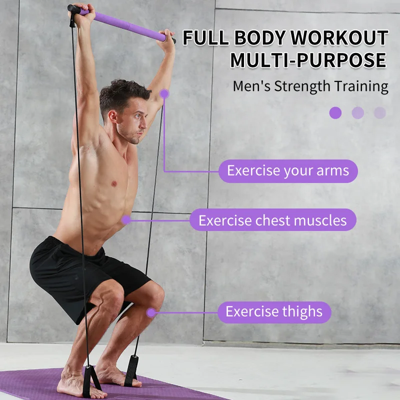 Палка для пилатеса Эспандер йоги ралли Стик портативный домашний фитнес браслет