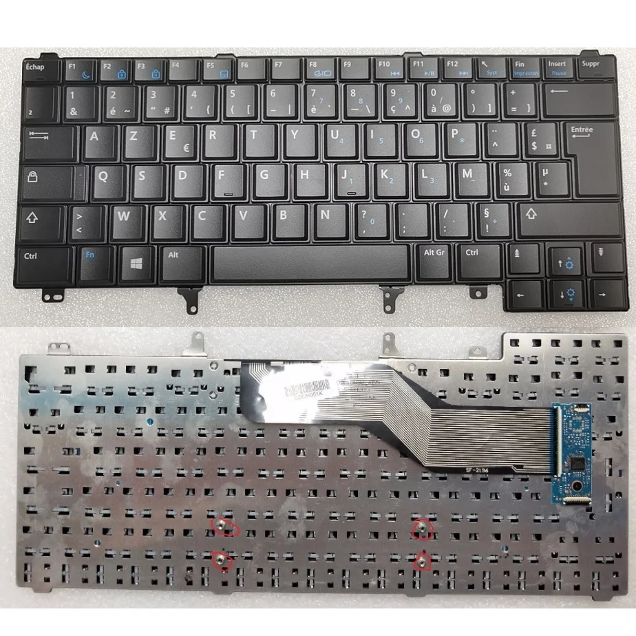 

Новая Французская клавиатура AZERTY клавиатура для DELL LATITUDE E5420 E6220 E6320 E6420