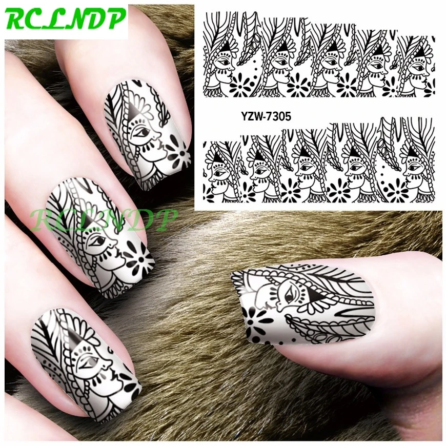 Наклейка на воду для слайдер украшения ногтей акварельные глаза клейкая