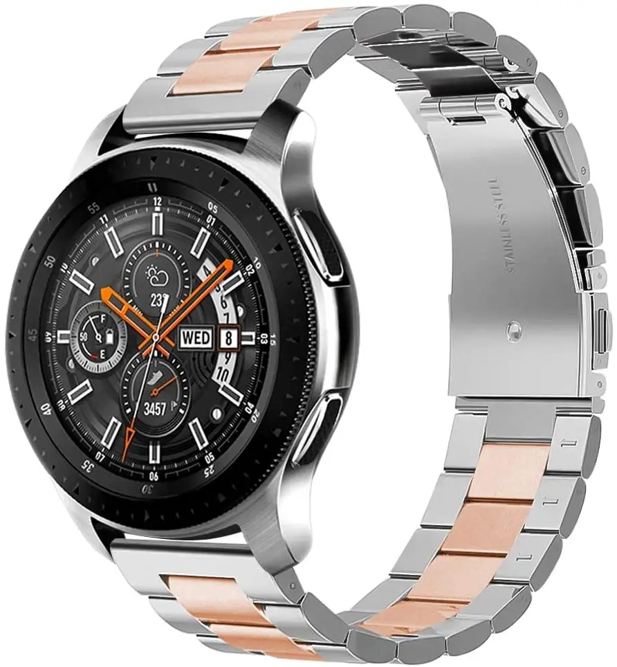 Ремешок металлический для Huawei Watch GT2 amazfit bip браслет Samsung Gear S3 Sport Classic huawei gt galaxy watch 42