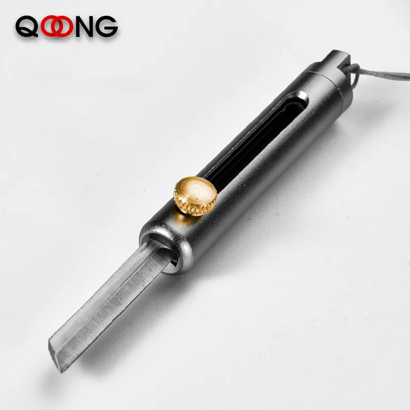 Многофункциональный Мини Телескопический нож QOONG брелок для самообороны