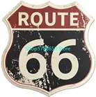 Винтажные дорожные знаки Route 66, высокий металлический жестяной знак для украшения стен, искусство, 12x12 дюймов, ретро металлические знаки, железная живопись
