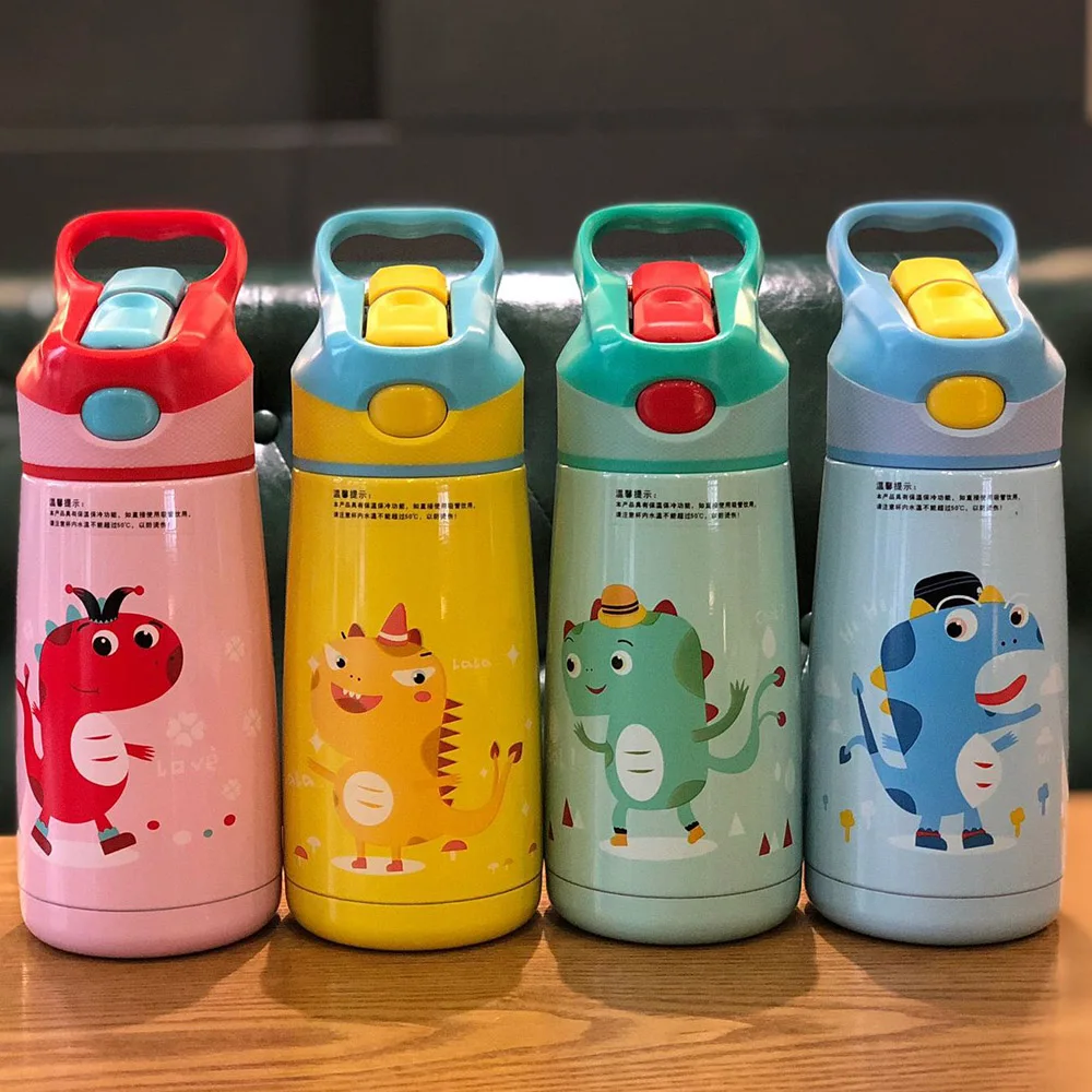 316 термос для воды из нержавеющей стали с соломинкой милая вакуумная колба