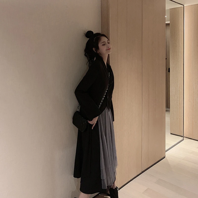 НОВЫЙ свободный клетчатый пиджак joker костюм из двух предметов однобортный в