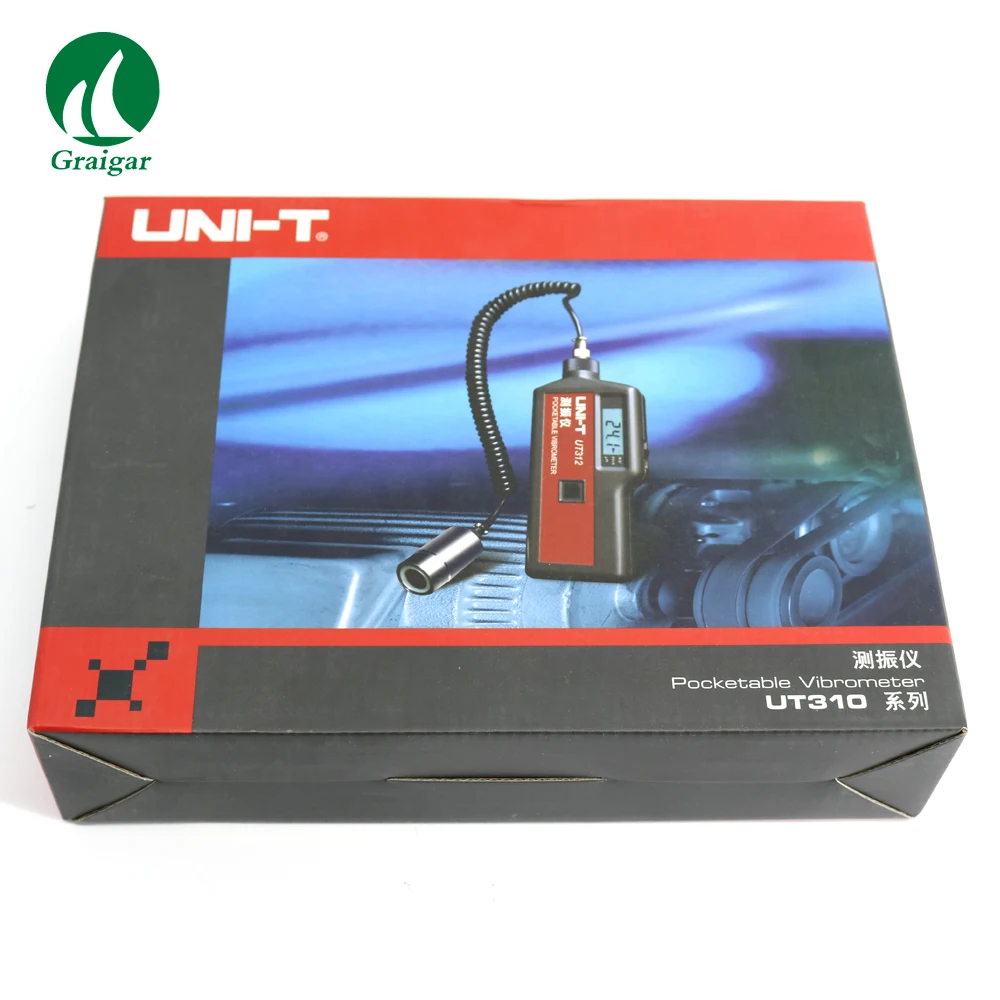 

Vibrometer Portable LCD Vibration UNI-T UT312Analyzer Tester with Split Sensor Signal Wire & Sensor Measuring Instruments