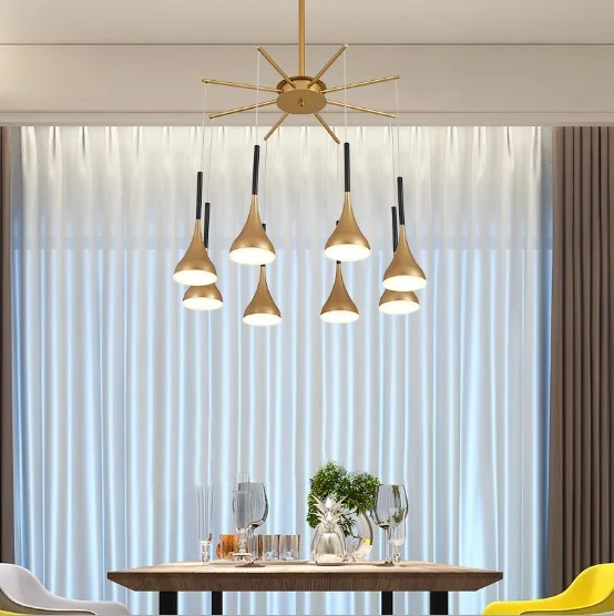 Nordic villa hotel минималистичные и современные индивидуальные светодиодные люстры