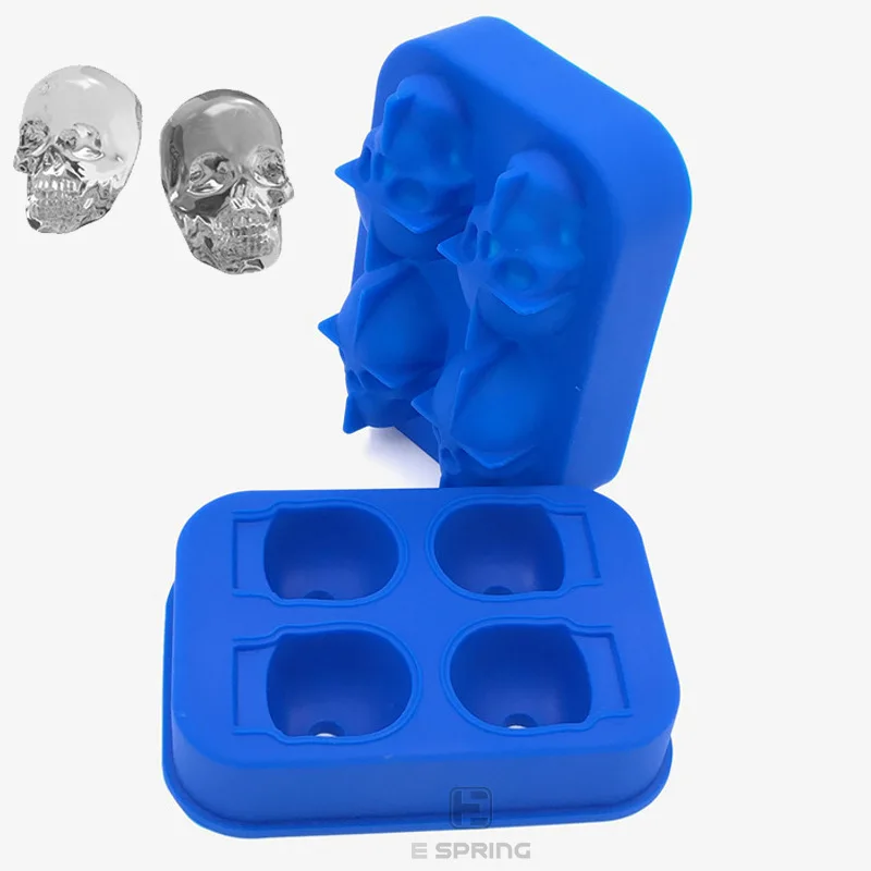 Череп кубик льда 3D стерео форма для изготовления черепа DIY личность креативный