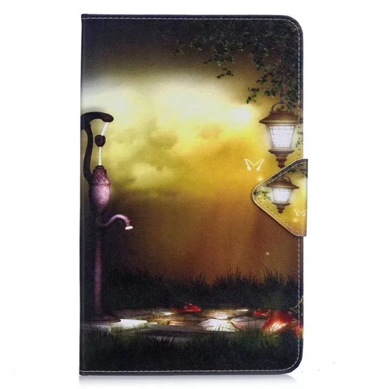 lu deng Tab a6 7,0 чехол для Samsung Galaxy Tab A 7,0 T280 T285 SM-T280 чехол Крышка для планшета с рисунками кошки и бабочки флип-кожа оболочки - Цвет: lu deng