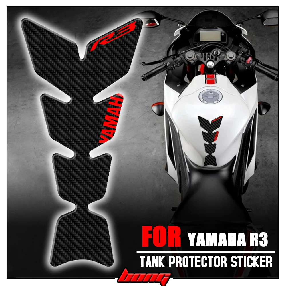 YZF-R3 Motorcycle Anti Slip Tank Pad Protector Sticker FOR YAMAHA YZF-R3 R3 2021 2022 All years Protector Decals