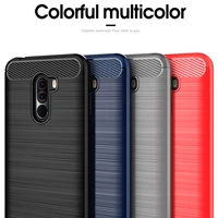 for pocophone f1 case carbon fiber cover 360full protection phone case for xiaomi poco phone pocofone f1 cover shockproof bumper