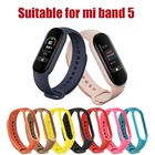 Ремешок силиконовый для Xiaomi Mi Watch 5, сменный Браслет для mi band 5