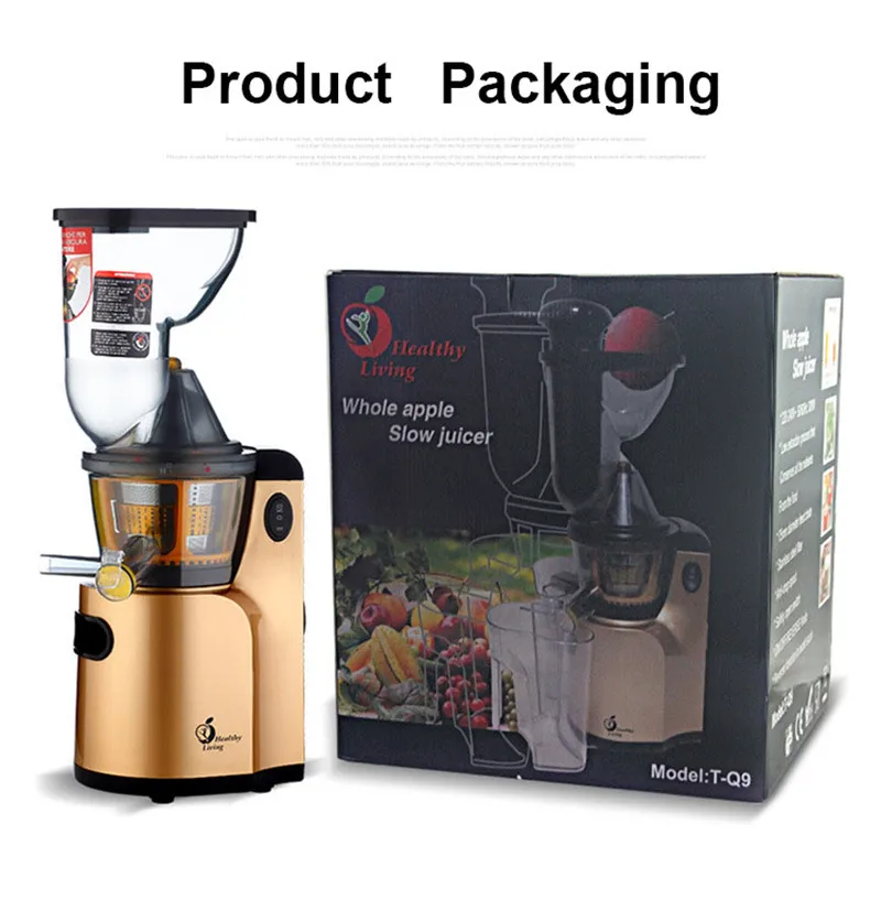 

Large Wide Feed Port Juice Machine Whole Fruit Juicer Juice Extractor Slowly Speed Electric Juicer For Home