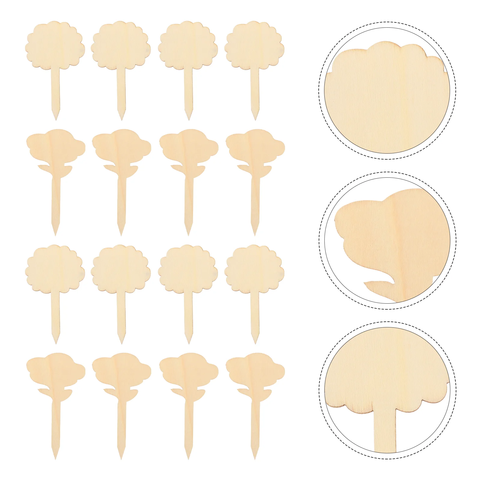 

50 шт., деревянные Этикетки для растений